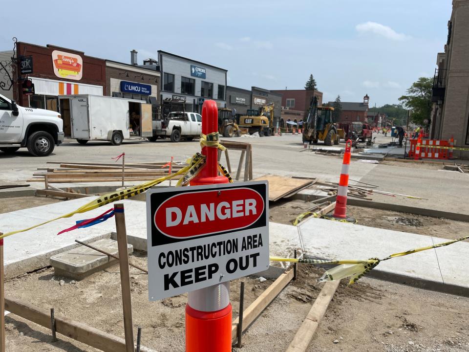 Brighton saw major downtown closures throughout 2023 as Main Street was revamped and the streetscape updated.