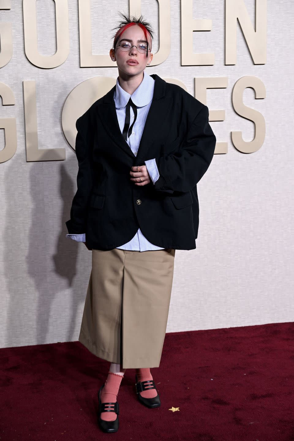 beverly hills, california january 7 billie eilish attends the 81st annual golden globe awards at the beverly hilton on january 7, 2024 in beverly hills, california photo by lionel hahngetty images