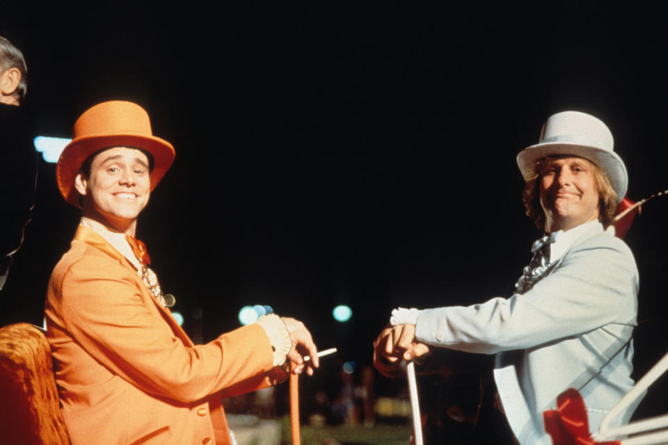 Jim Carrey and Jeff Daniels in a scene from the film 'Dumb & Dumber'