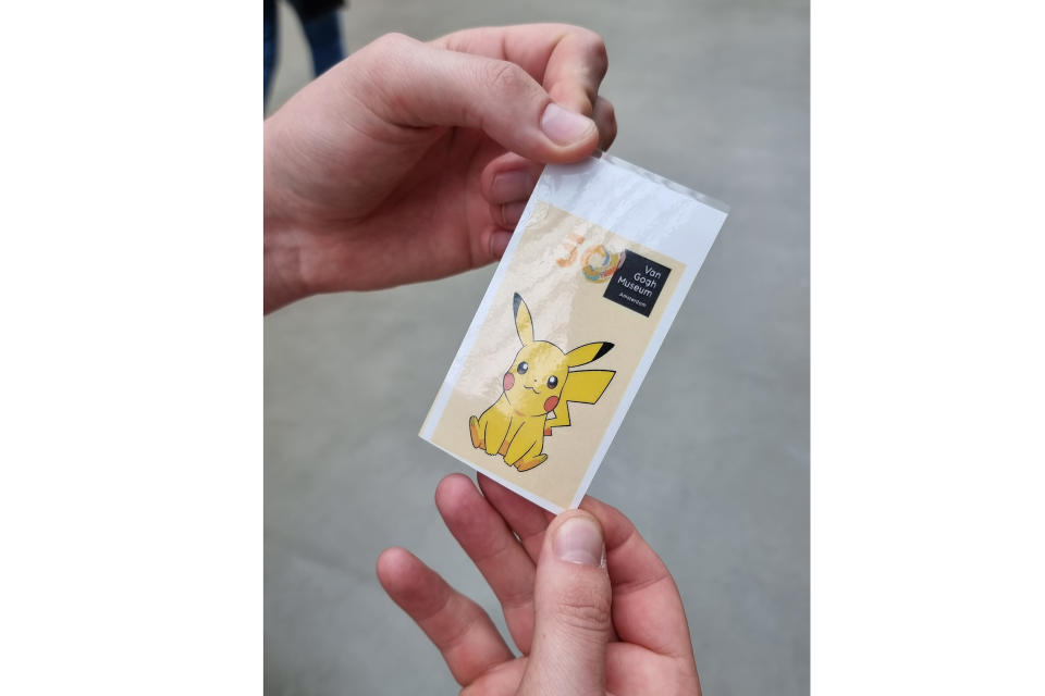 An image of the Pokemon voucher given to attendees at the museum