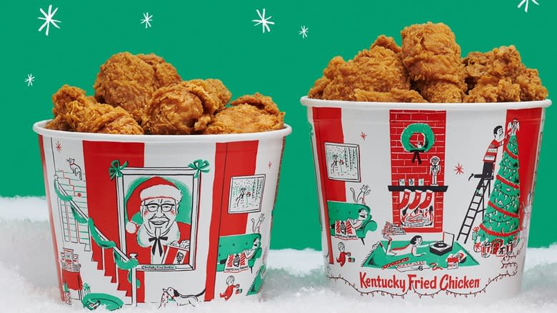 kentucky fried chicken holiday bucket