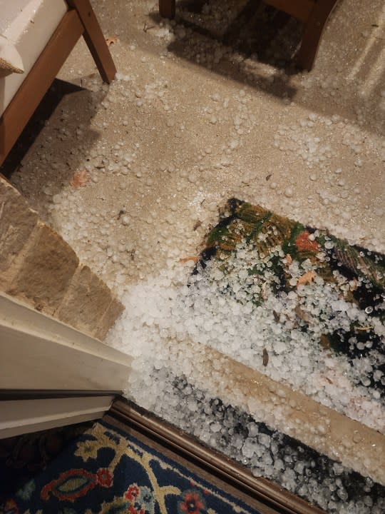 Hail in Horseshoe Bay. Jan. 23. (Viewer-submitted photo)