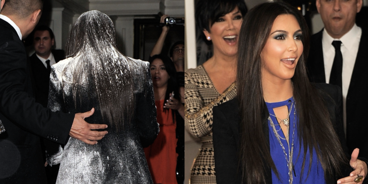 kim kardashian flour bomb