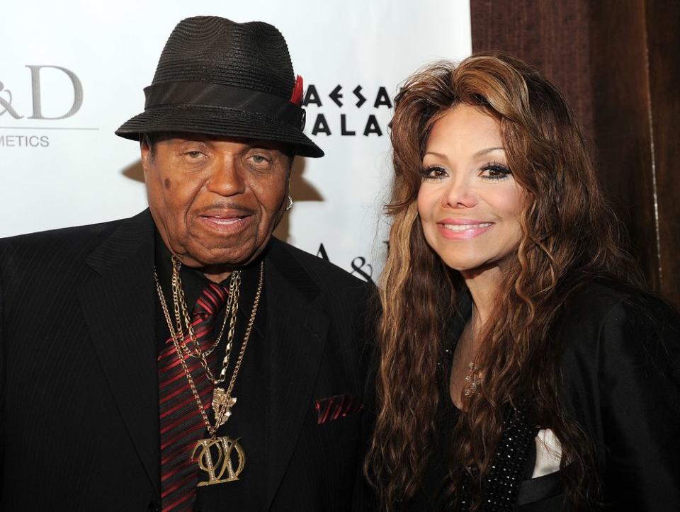 Joe Jackson and LaToya Jackson