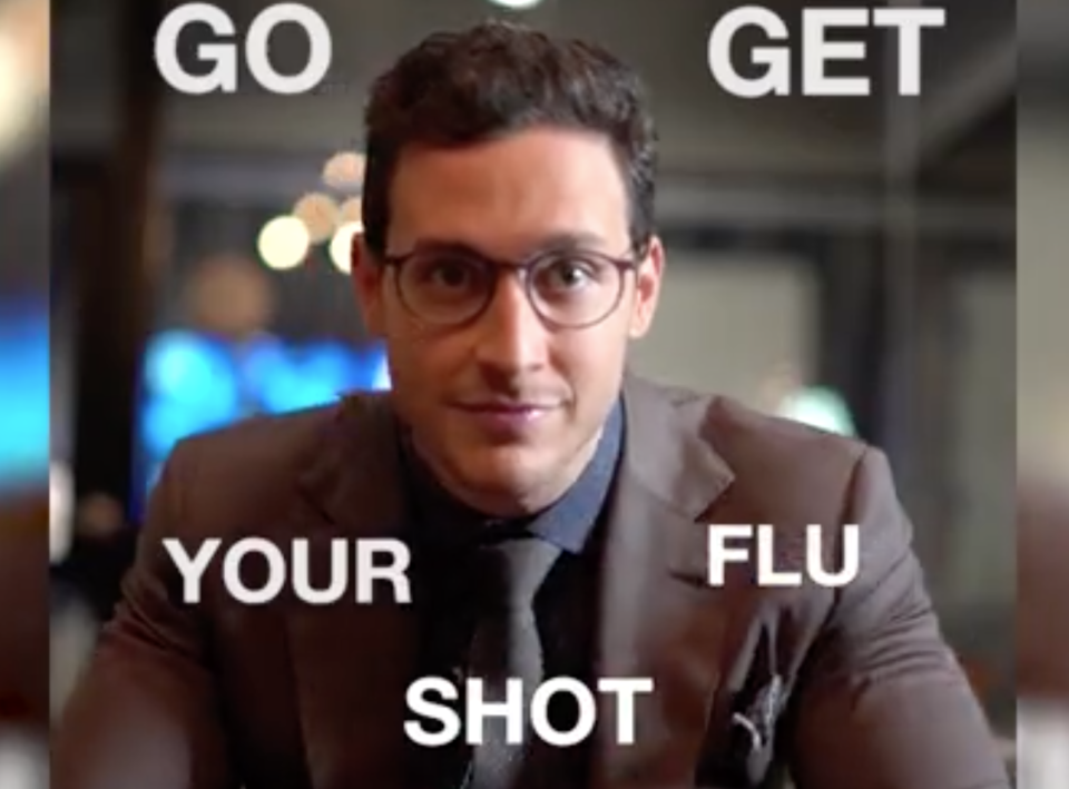 Dr. Mike wants you to get a flu shot. (Photo: Yahoo Finance)