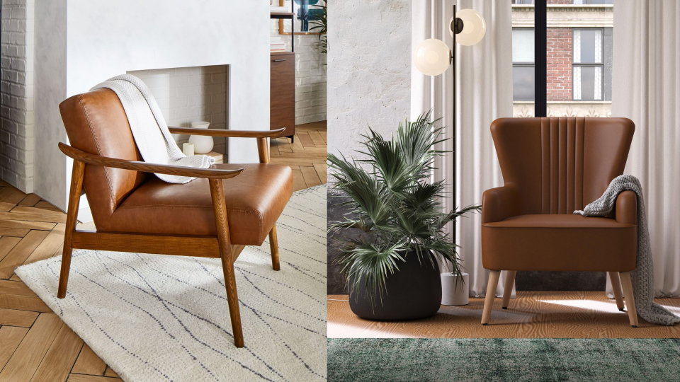 10 leather armchairs that feel like fall for your home