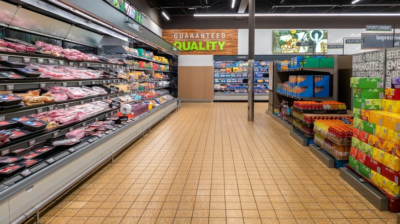 interior of Aldi store