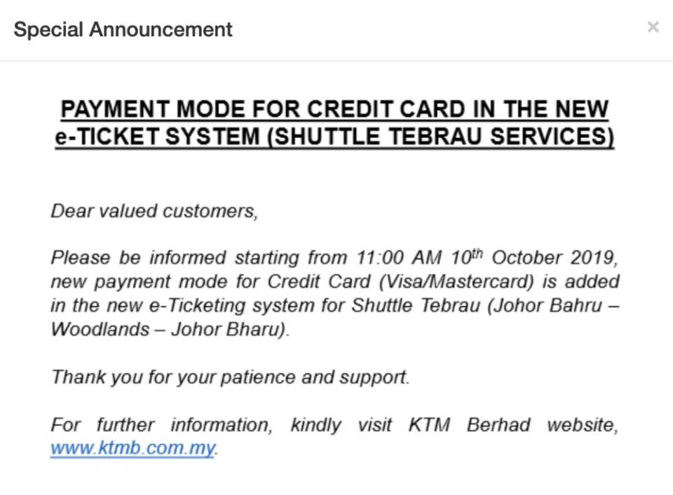 train to jb ticketing