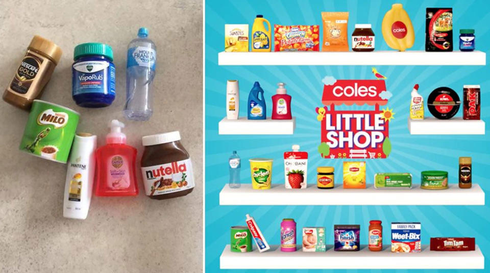 The previous Coles Little Shop collection. Source: Coles