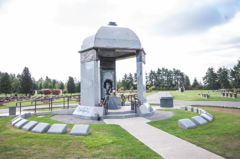 Jimi Hendrix's grave