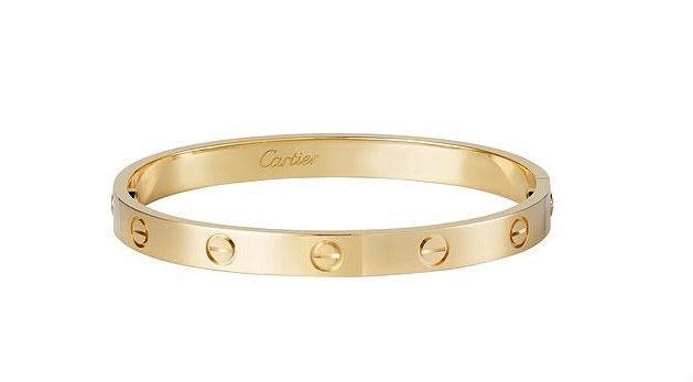 Cartier LOVE手環，要價5,031英鎊（約新台幣19.7萬元）。（翻攝品牌官網）