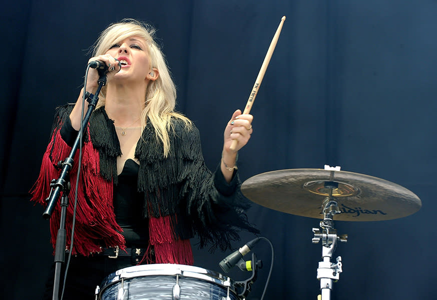 Performing at the V Festival in 2011
