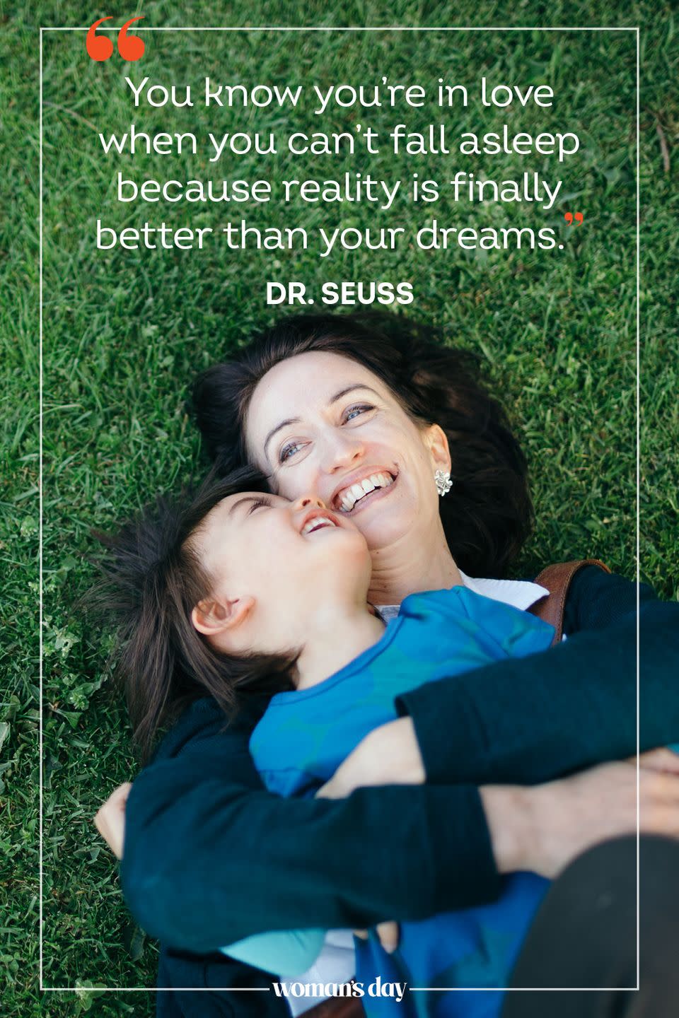 <p>"You know you're in love when you can't fall asleep because reality is finally better than your dreams." — Dr. Seuss</p>