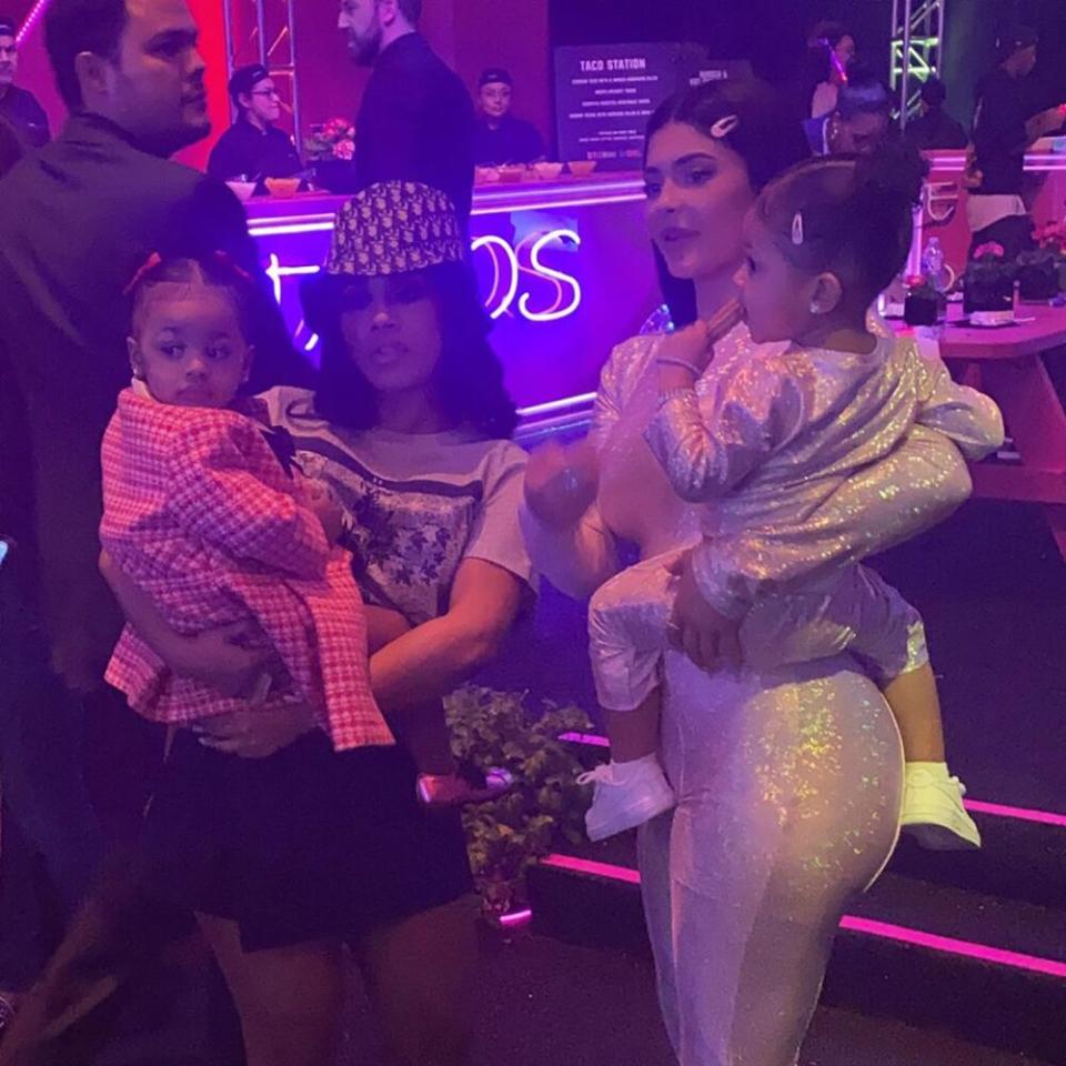 Hennessy Carolina and niece Kulture with Kylie Jenner and daughter Stormi | Cardi B/Instagram