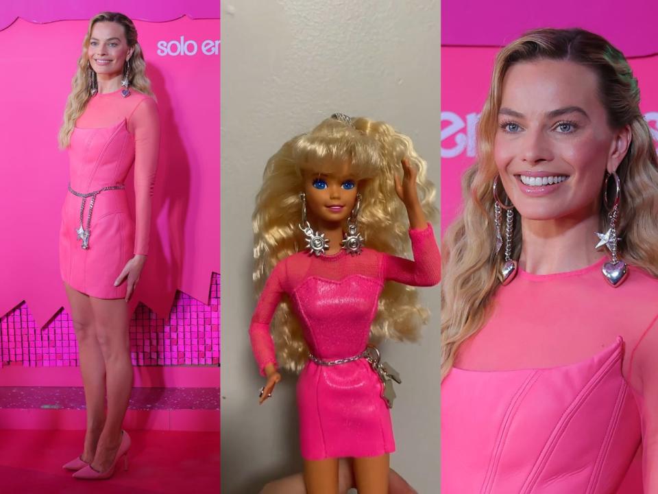 Margot Robbie outfit vs doll
