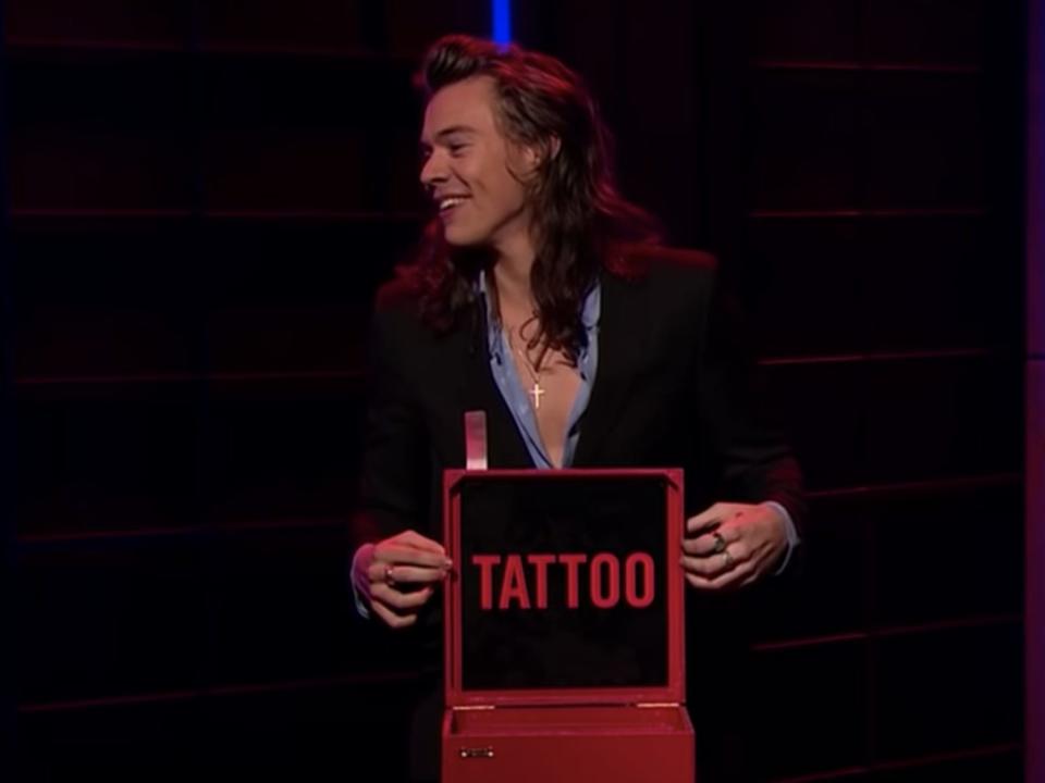 harry styles on the late late show