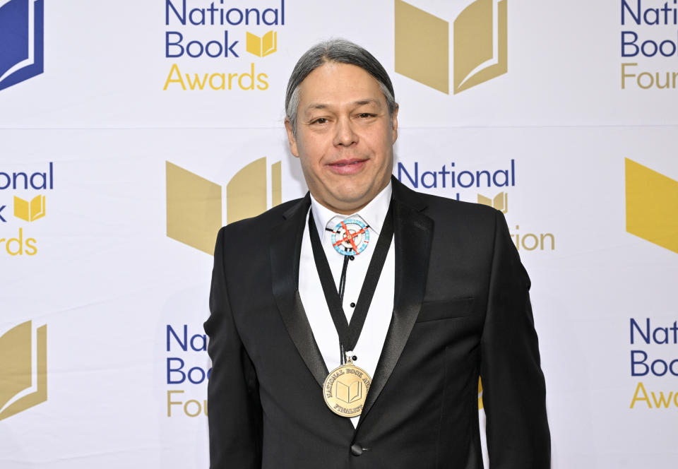 Ned Blackhawk attends the 74th National Book Awards ceremony at Cipriani Wall Street on Wednesday, Nov. 15, 2023, in New York. (Photo by Evan Agostini/Invision/AP)