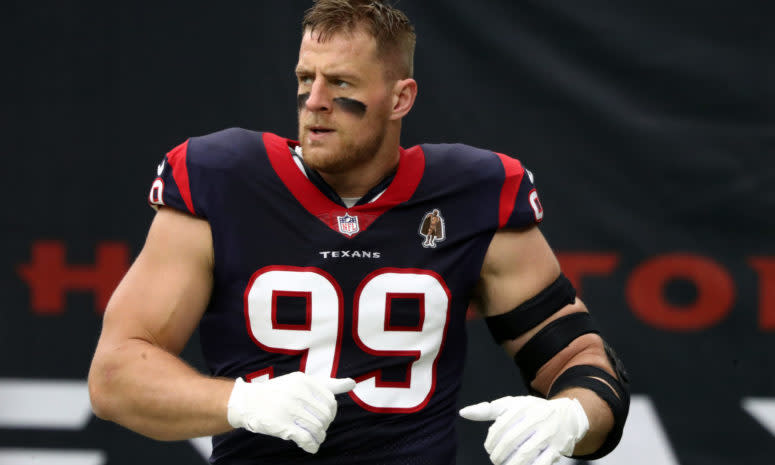 Houston Texans star defensive lineman JJ Watt.