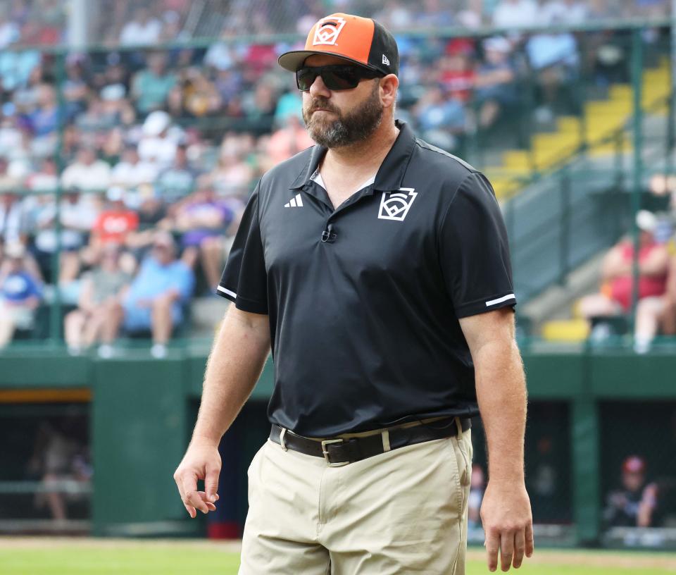 Smithfield manager Eric Gibree played baseball at Rhode Island College and is in the school's Hall of Fame.