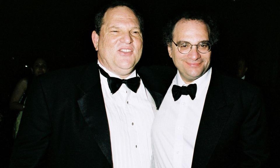Harvey, left, and Bob Weinstein, seen in 2001.
