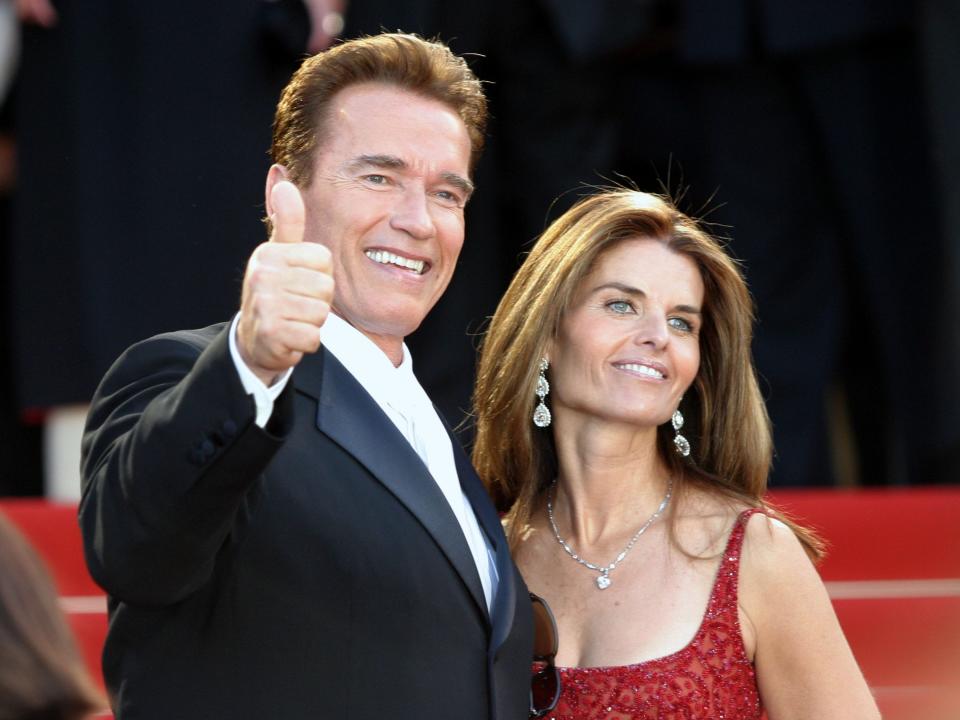Arnold Schwarzenegger and Maria Shriver, pictured at the 2003 Cannes Film Festival, announced their divorce in 2011