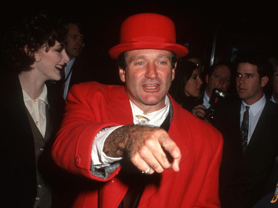 robin williams at the premiere of toys