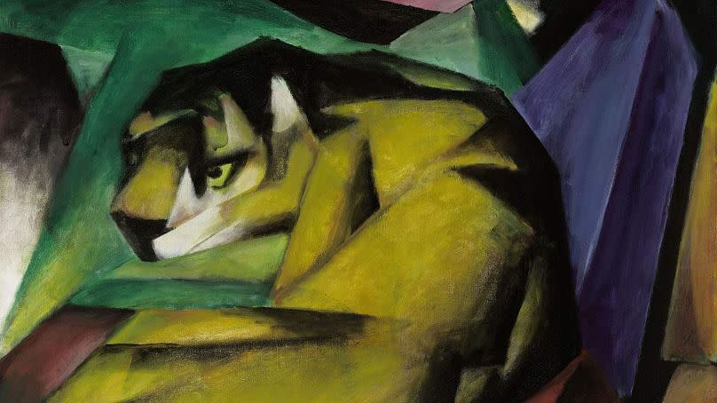 Franz Marc Tiger 1912. Lenbachhaus Munich, Donation of Bernhard and Elly Koehler