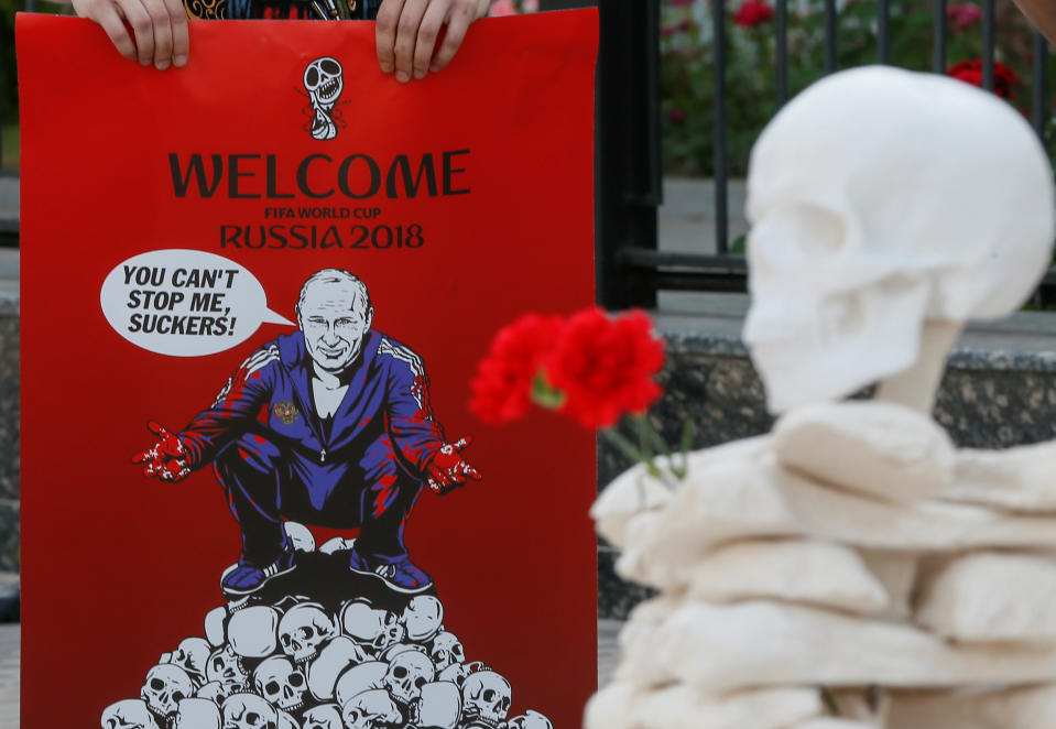 The World Cup is also an occasion for political protest