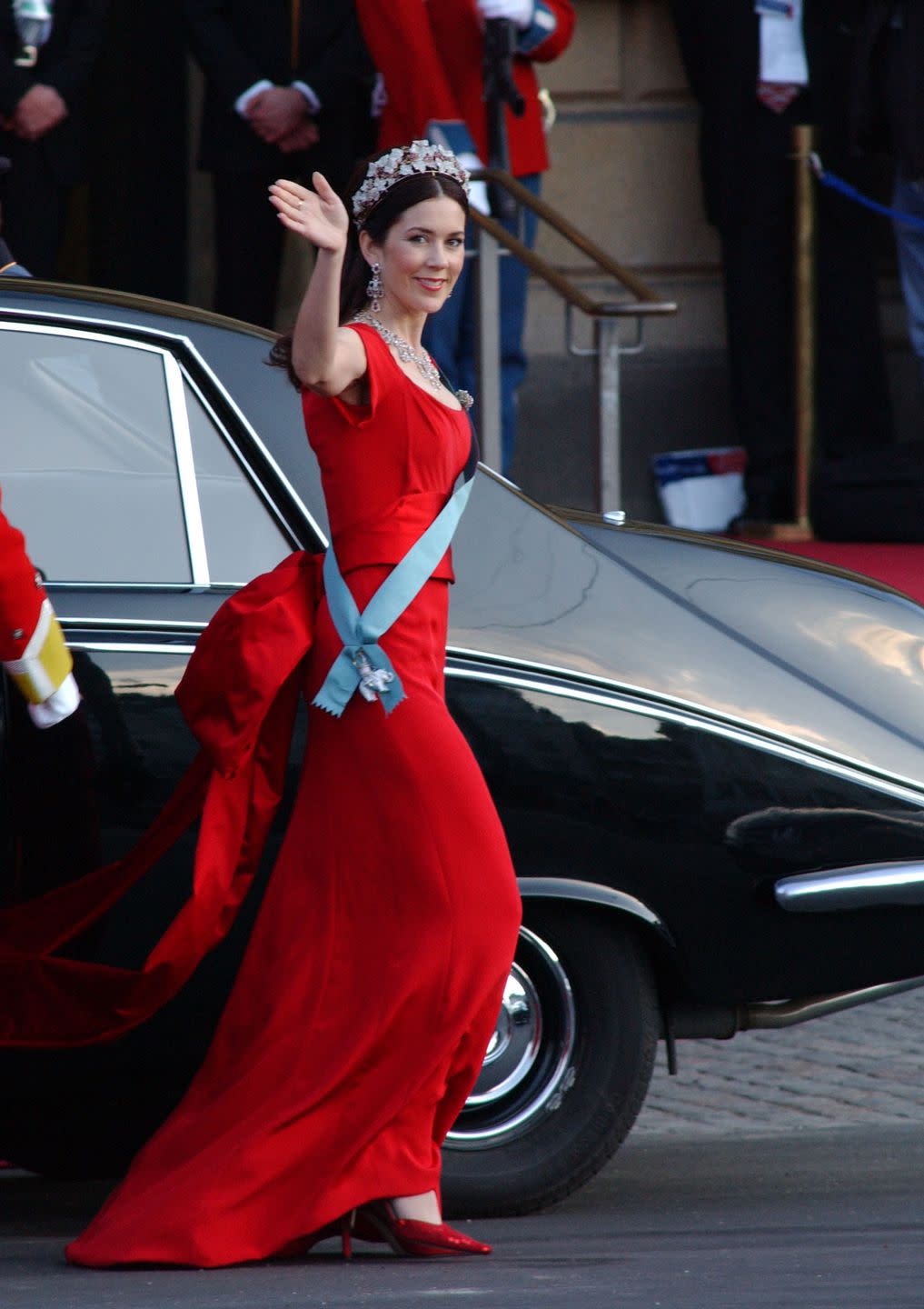 princess mary pre wedding red dress