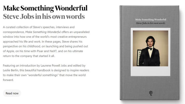 El libro con las frases y entrevistas a Steve Jobs, Make Something Wonderful, se puede leer online o descargar gratis en formato Epub