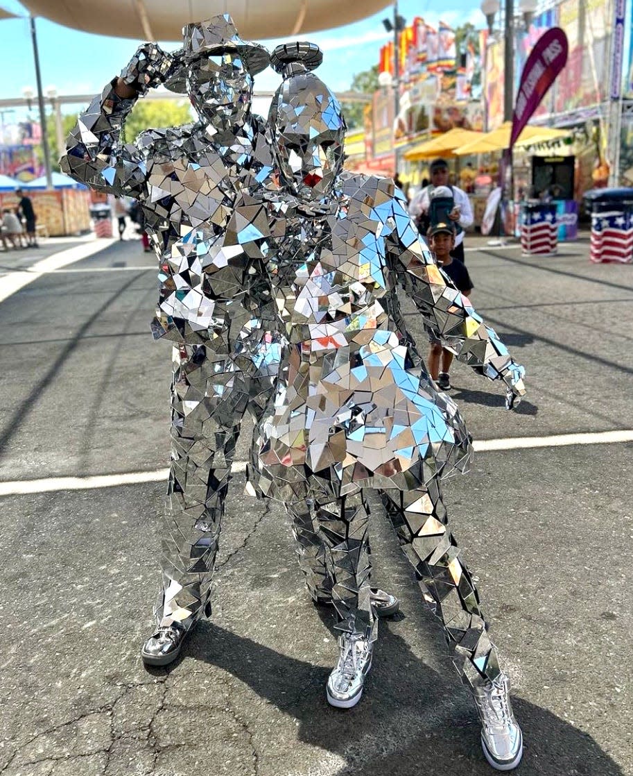 The Reflector & Sparkle are among the new strolling entertainers at the Ohio State Fair.