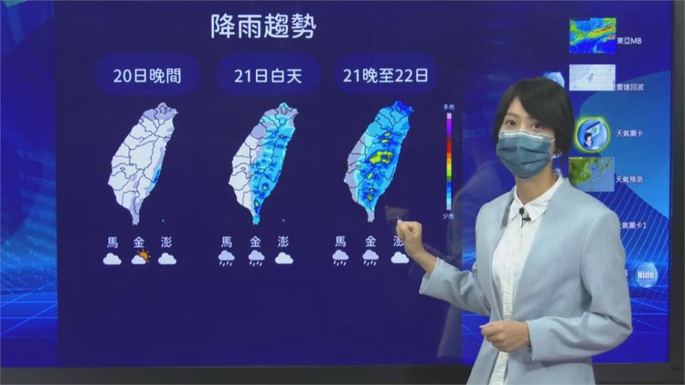 5月冷颼颼　台北街頭行人全都穿著薄外套