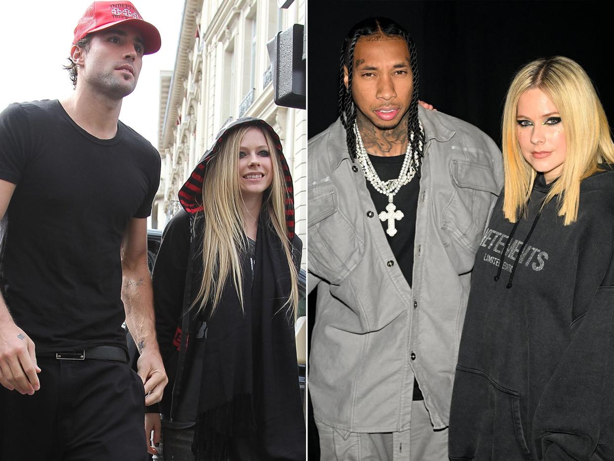 Avril Lavigne and Brody Jenner ; Tyga and Avril Lavigne
