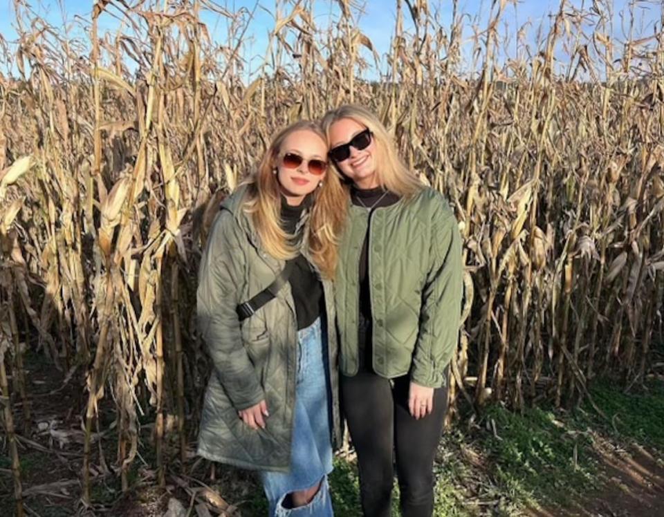 Haley Keating, left, and Erin Pretty died after a collision on the Trans-Canada Highway last month. The 71-year-old driver of the other vehicle sustained serious injuries. (Name withheld by CBC - image credit)