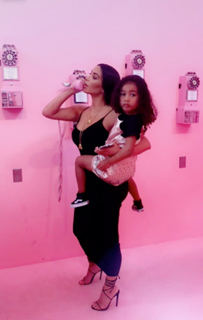 Kim Kardashian and North West