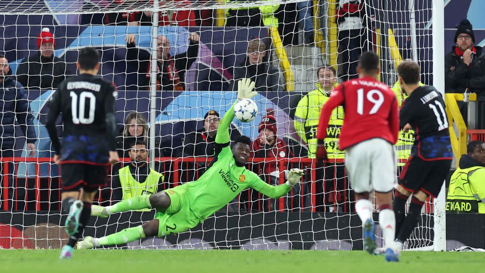Onana's penalty save denied Copenhagen late in the game. - Jan Kruger/Getty Images