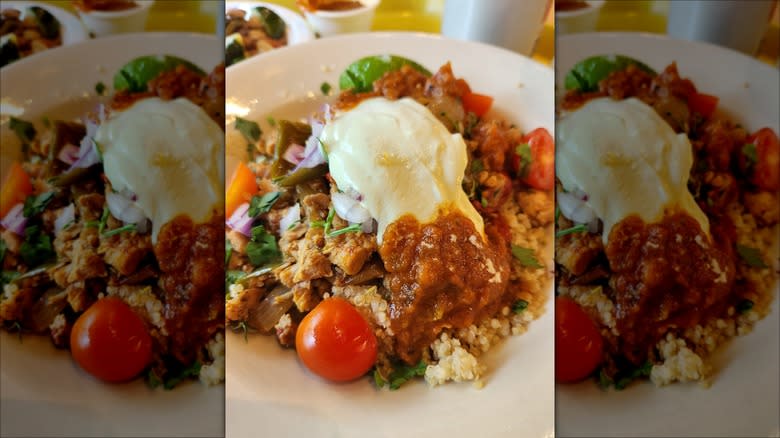 Native American grains and veggies dish