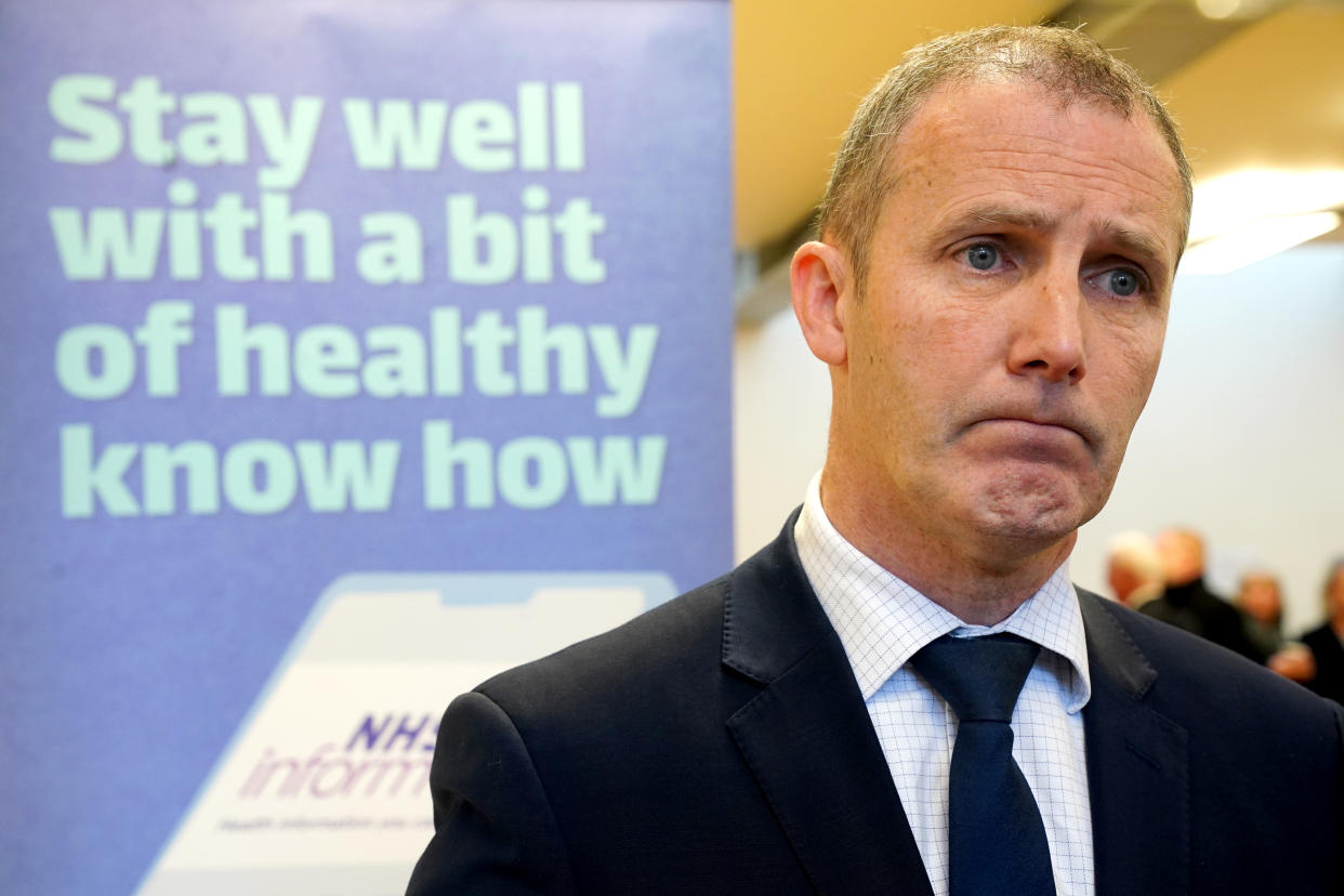 Michael Matheson quit as health secretary after a row over his iPad data roaming charges (Jane Barlow/PA)