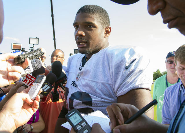 Before Carl Nassib, Michael Sam was the NFL's first openly gay draft pick.  He never played a regular season game.