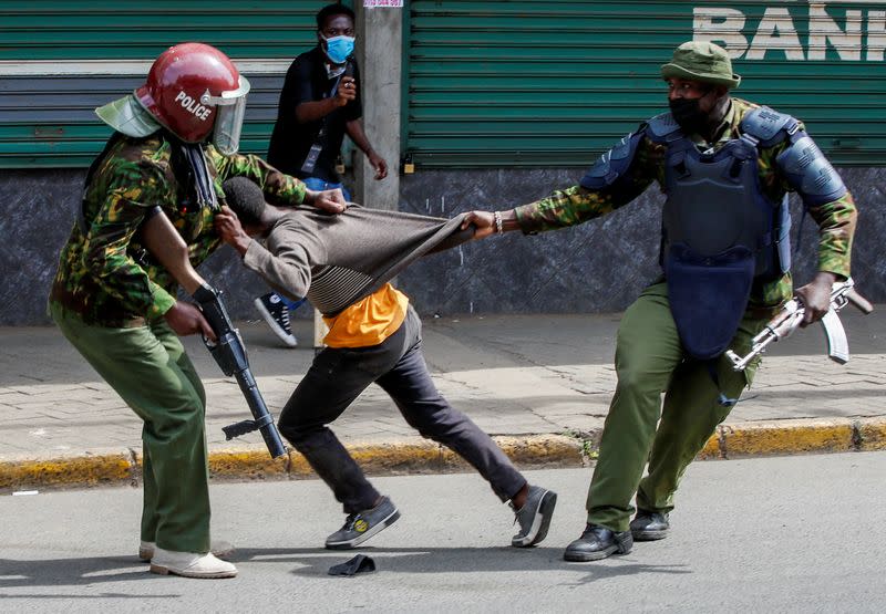 Anti-government protests against the imposition of tax hikes by the government in Nairobi