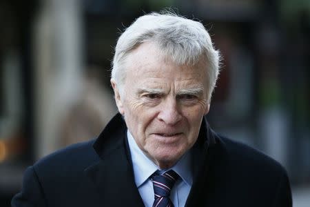 Former FIA racing chief Max Mosley leaves the High Court in London January 14, 2015. . REUTERS/Stefan Wermuth