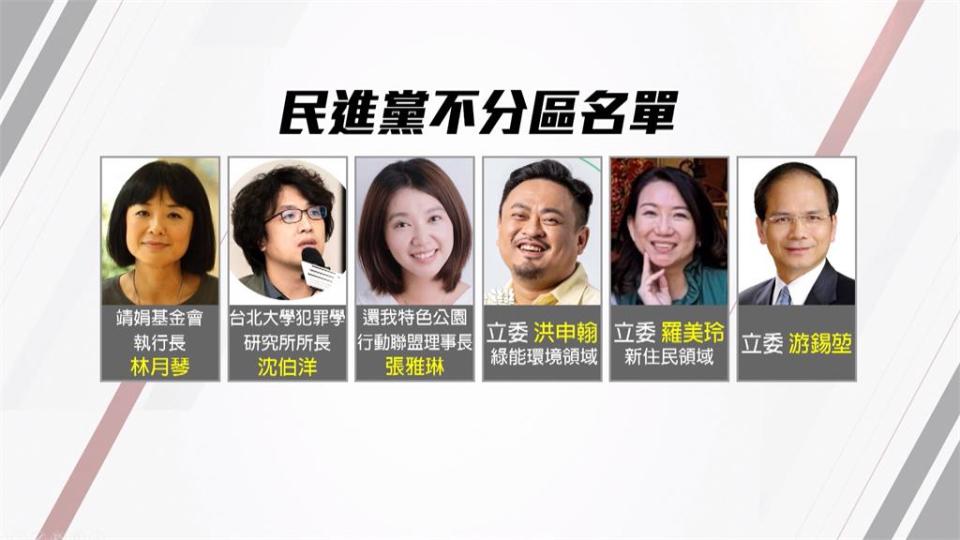 民進黨不分區名單出爐　靖娟基金會執行長林月琴居首