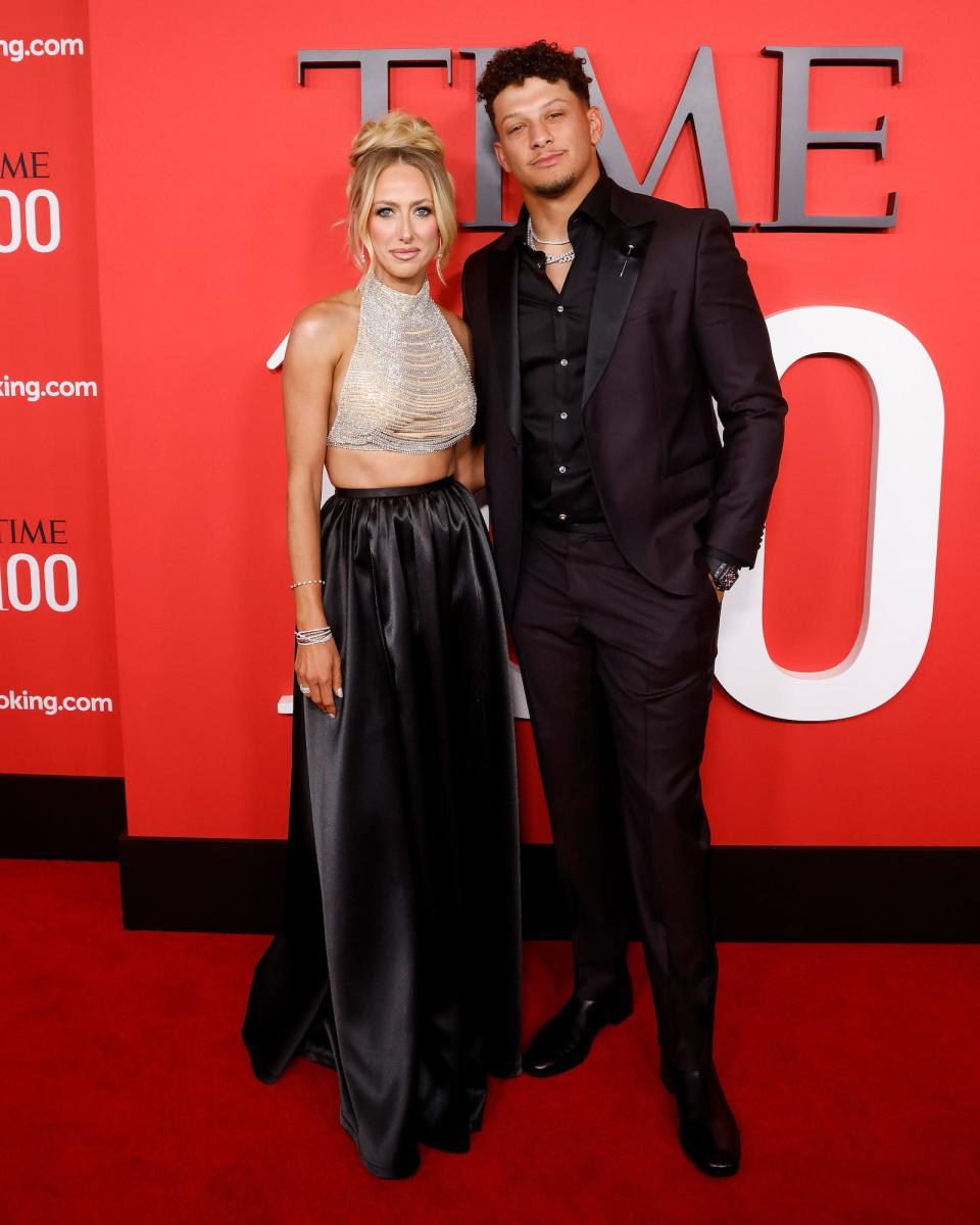 Brittany Mahomes and Patrick Mahomes attend the 2024 Time100 Gala.