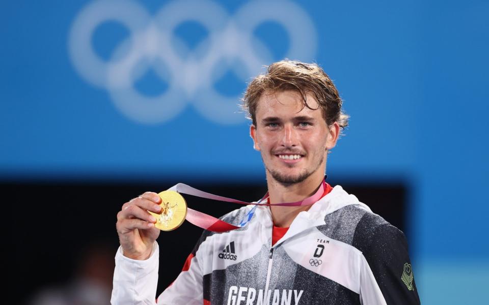 Alexander Zverev wins Olympic gold for Germany as he cruises to victory over Russian Karen Khachanov - REUTERS