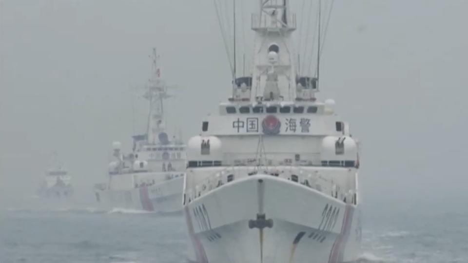 中國海警船從數量、噸數到武裝配備，可以比擬一國海軍。（圖／獨立特派員）