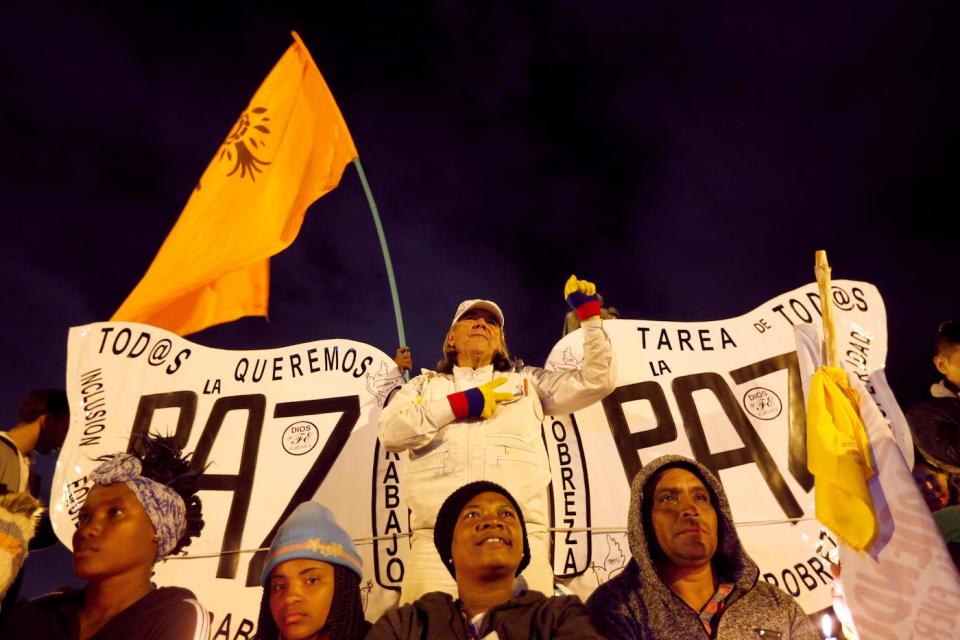 Bogota Colombia protest killings homicides violence