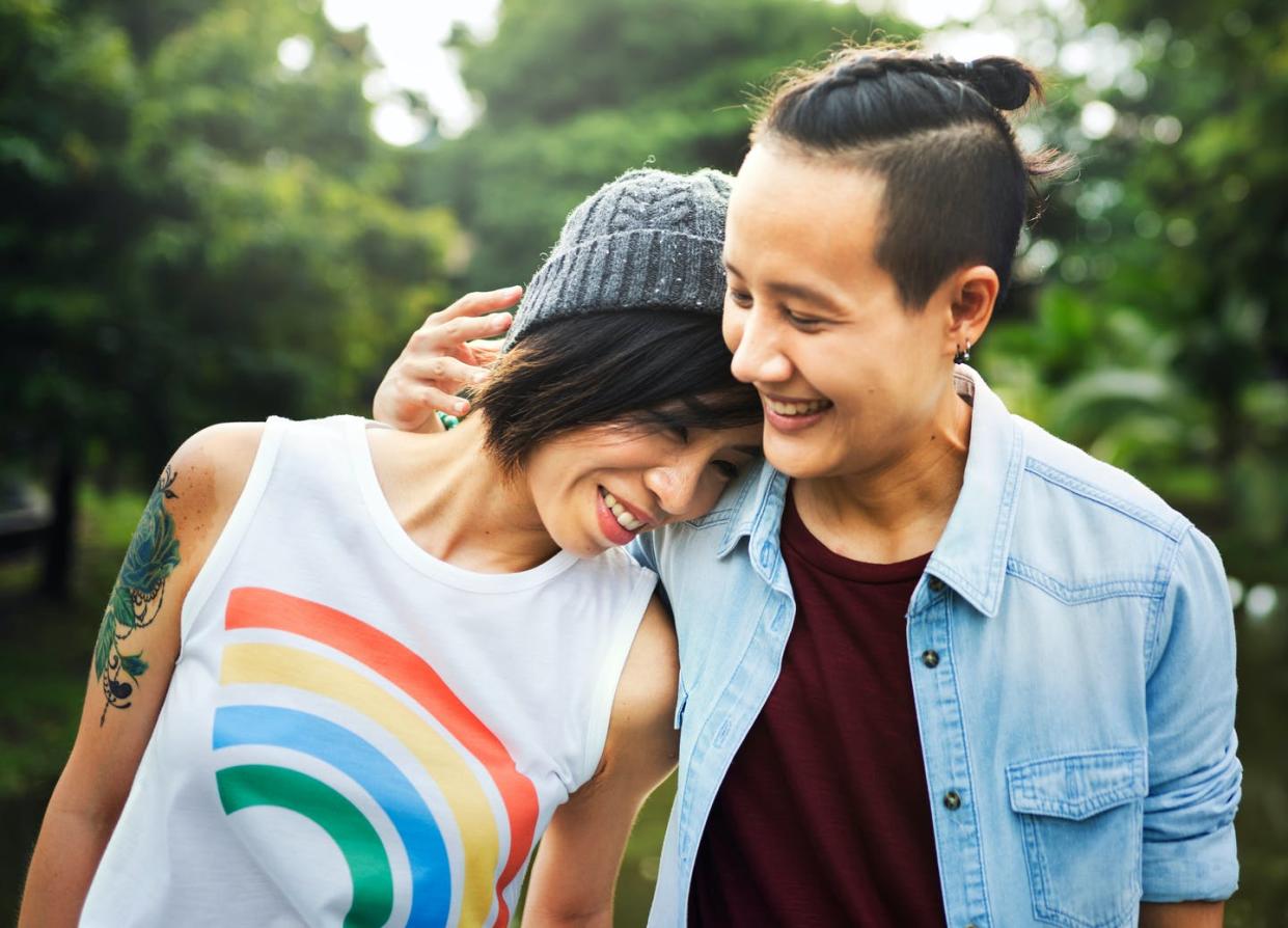   <span class="attribution"><a class="link " href="https://www.shutterstock.com/image-photo/lgbt-asian-lesbian-couple-769287244" rel="nofollow noopener" target="_blank" data-ylk="slk:Shutterstock;elm:context_link;itc:0;sec:content-canvas">Shutterstock</a></span>