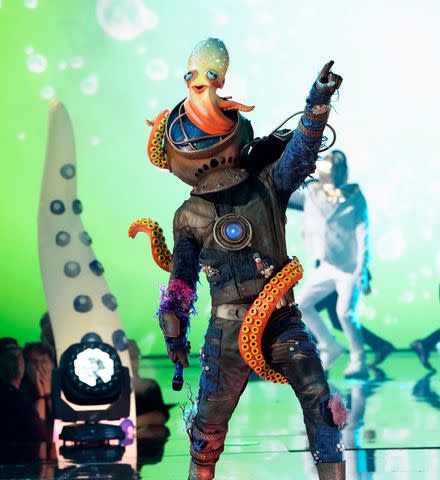 <p> Michael Becker / FOX</p> Diver on the season 10 premiere of 'The Masked Singer.'