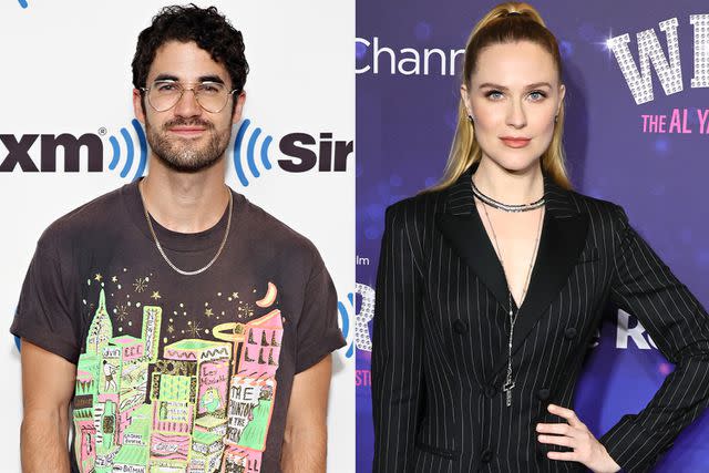 <p>Getty</p> Darren Criss; Evan Rachel Wood