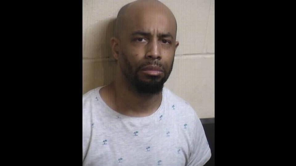 Marcus Banksbey, 42, of Sacramento is accused of a carjacking in Madera County and a bank robbery in Fresno, both on Tuesday, May 9, 2023.